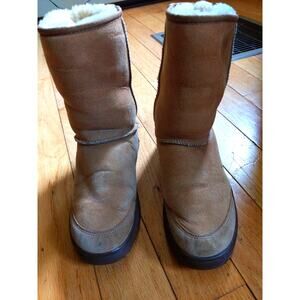 UGG Ultimate Short 5275 Chestnut Sheepskin Boots Size 9 Genuine Leather